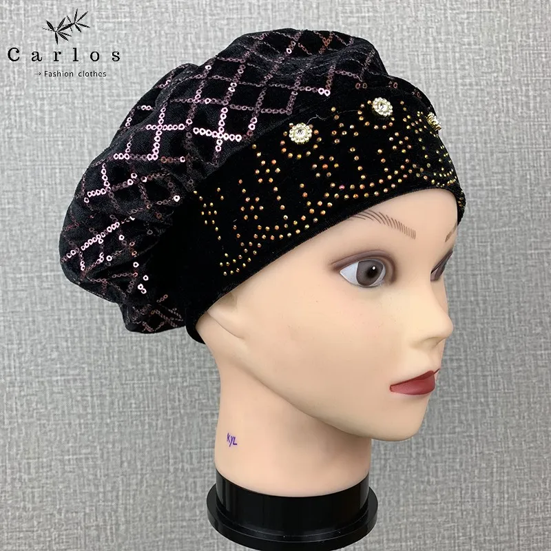 1 Dozen Main Stream New Fashion Velvet Women Muslim Turban Color Cotton Bandanas Beaded Braid Headwraps Women Hair Accessories
1 Dozen Main Stream New Fashion Velvet Women Muslim Turban Color Cotton Bandanas Beaded Braid Headwraps Women Hair Accessories