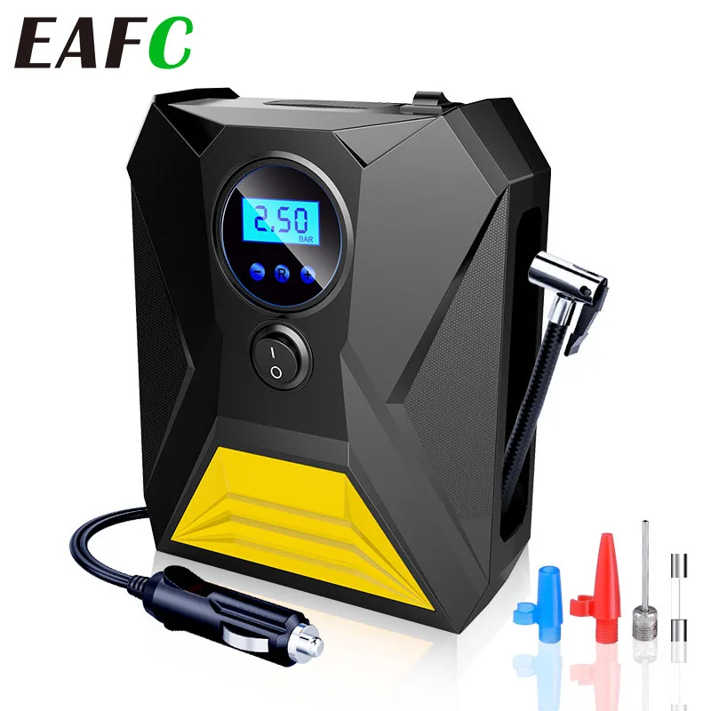 Digital/Pointer Car Inflatable Pump 150PSI 120W 12V Electric Tire Inflator Portable Air Compressor Pump with LED Light for Car
Digital/Pointer Car Inflatable Pump 150PSI 120W 12V Electric Tire Inflator Portable Air Compressor Pump with LED Light for Car