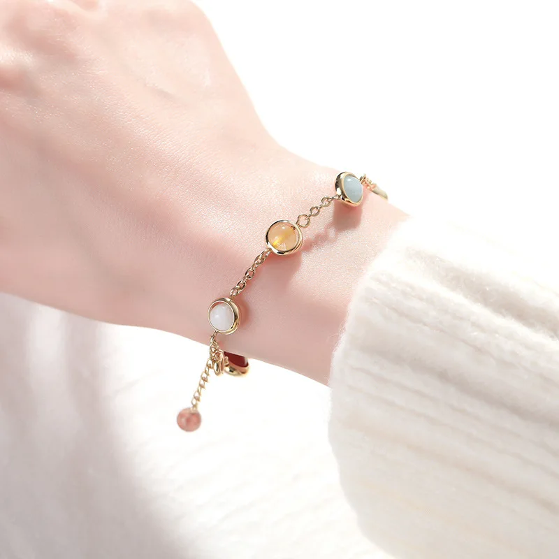 Crystal Bracelet Female Korean Version of Sweet Sen Series Colorful Transfer Beads Exquisite Version Skittles Beads Bracelet
Crystal Bracelet Female Korean Version of Sweet Sen Series Colorful Transfer Beads Exquisite Version Skittles Beads Bracelet