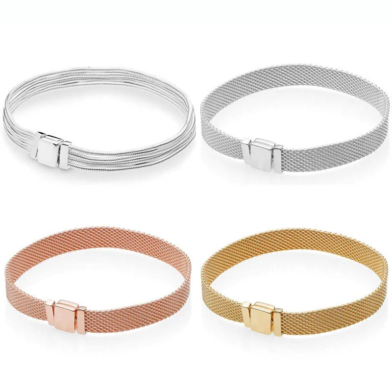 DoDoFly Rose Gold Silver Shine Woven Mesh Reflexions Multi Snake Bracelet Fit Bangle 925 Sterling Silver Bead Charm DIY Jewelry
DoDoFly Rose Gold Silver Shine Woven Mesh Reflexions Multi Snake Bracelet Fit Bangle 925 Sterling Silver Bead Charm DIY Jewelry