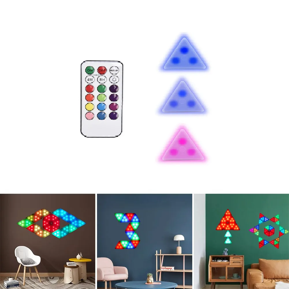 LED Night Light Mini Dimmable Triangle Cabinet Lights Sensor Remote Control DIY Kitchen Bedroom Closet Night Wall Lamp
LED Night Light Mini Dimmable Triangle Cabinet Lights Sensor Remote Control DIY Kitchen Bedroom Closet Night Wall Lamp