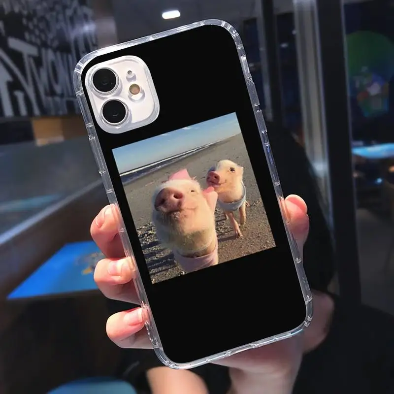 Pet Pig cute animal Phone Case Transparent for iPhone 6 7 8 11 12 s mini pro X XS XR MAX Plus
Pet Pig cute animal Phone Case Transparent for iPhone 6 7 8 11 12 s mini pro X XS XR MAX Plus