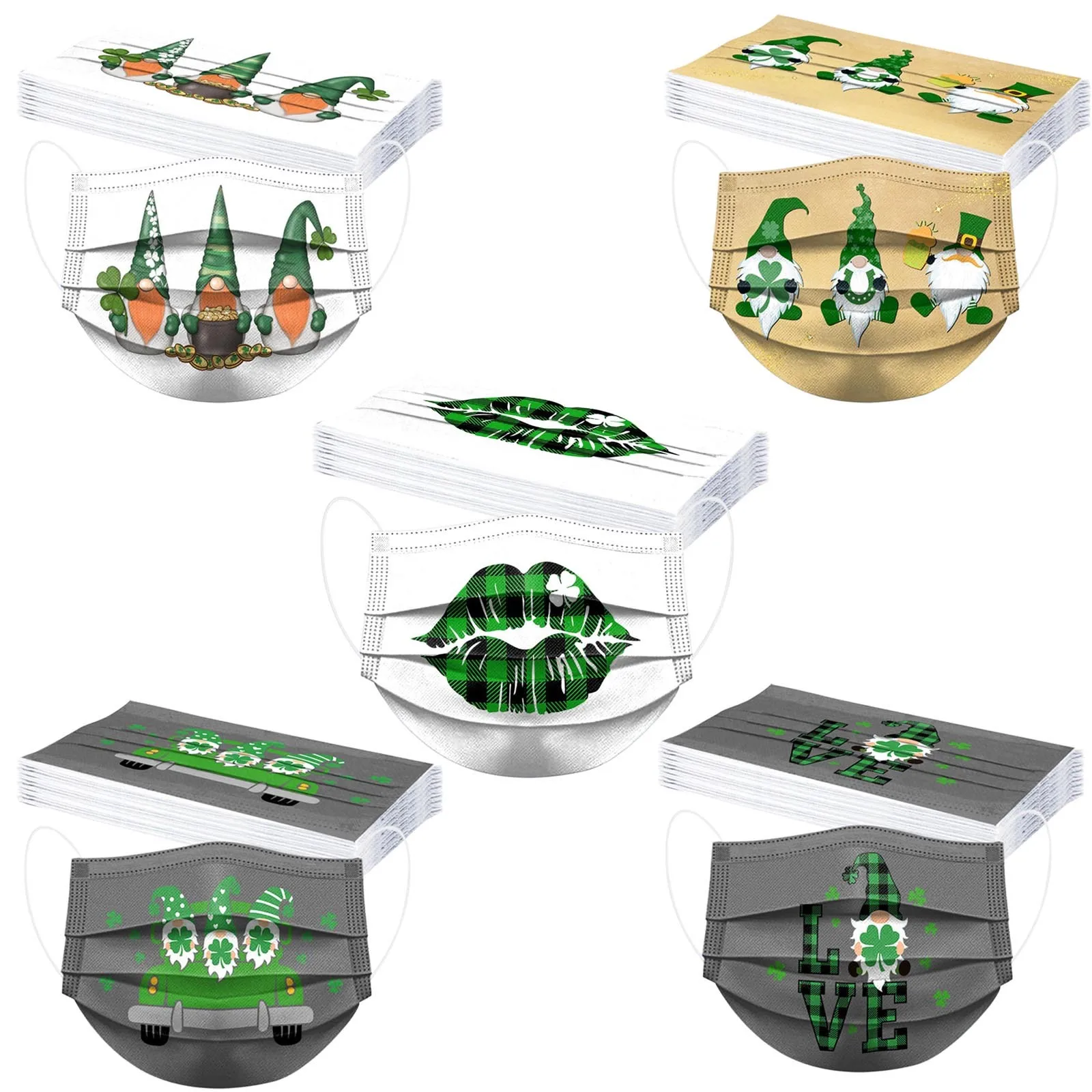 Headband mascarilla mascarar 50PCS Adult St. Patrick' Day Disposable Face Mask 3 Ply Earloop Anti-PM2.5 Masks masque #
Headband mascarilla mascarar 50PCS Adult St. Patrick' Day Disposable Face Mask 3 Ply Earloop Anti-PM2.5 Masks masque #