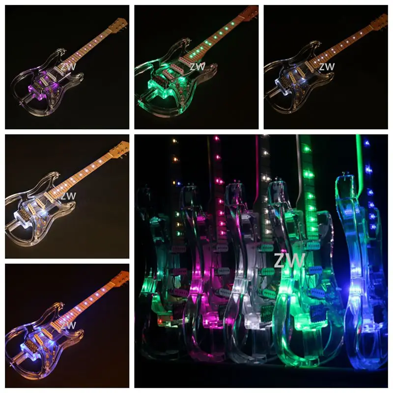 LED Light Electric Guitar Upgraded Crystal Electric Guitar Skeleton Body less Weight More Colors Can Choose
LED Light Electric Guitar Upgraded Crystal Electric Guitar Skeleton Body less Weight More Colors Can Choose
