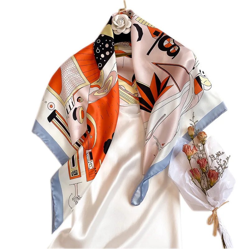 Winter Real Women Adult Pashmina Hijab New 2020 Twill Silk 90cm Women's Fashion Oil Painting Printing Shawl Sunscreen Bandana
Winter Real Women Adult Pashmina Hijab New 2020 Twill Silk 90cm Women's Fashion Oil Painting Printing Shawl Sunscreen Bandana
