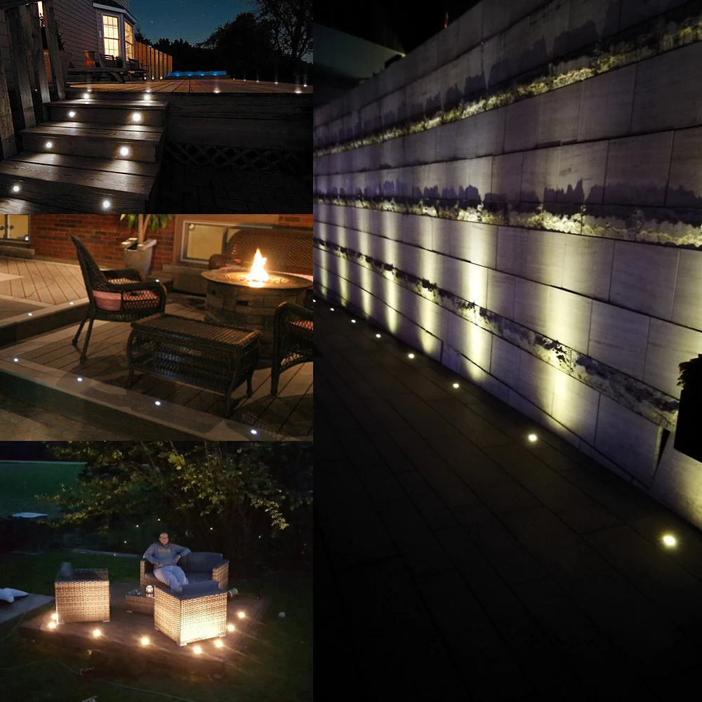 3W COB LED Underground Light IP67 Waterproof Buried Lighting Outdoor Garden Walkway Ground Landscape Spot 12V-24V Inground Lamps | Освещение