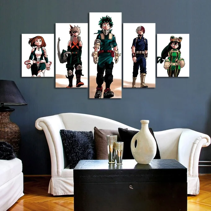 5pcs My Hero Academia Animation Art Cartoon Canvas Painting Wall Art Boku No Hero Academia Poster Artwork Painting Wall Decor
5pcs My Hero Academia Animation Art Cartoon Canvas Painting Wall Art Boku No Hero Academia Poster Artwork Painting Wall Decor