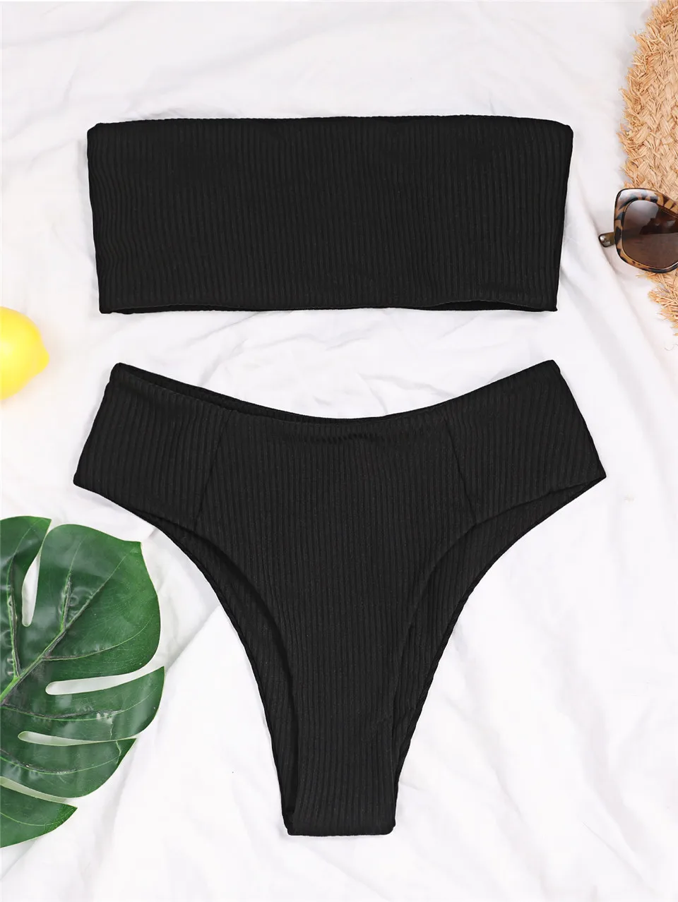 Bandeau Bikinis Solid High Waist Swimsuits Sexy Bathing Suits Separate Biquinis Swimwear Summer Beach Wear Female Pool Party S-L
Bandeau Bikinis Solid High Waist Swimsuits Sexy Bathing Suits Separate Biquinis Swimwear Summer Beach Wear Female Pool Party S-L