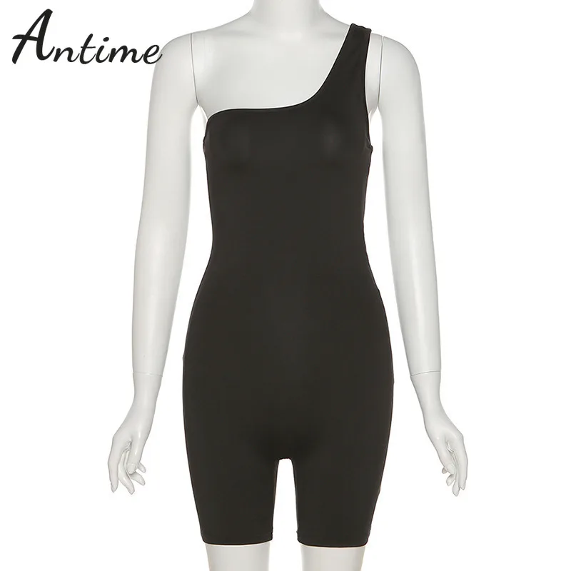 Antime Sexy Skinny One Shoulder Playsuits Sportswear Club 2021 Summer Women Black Grey Casual Fashion Backless Rompers
Antime Sexy Skinny One Shoulder Playsuits Sportswear Club 2021 Summer Women Black Grey Casual Fashion Backless Rompers