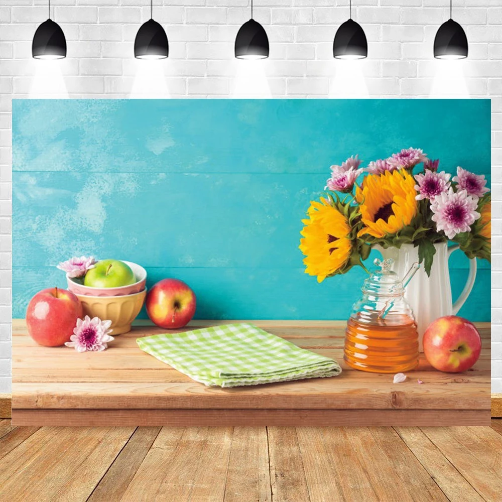 Rosh Hashanah Jewish New Year Pomegranate Honey Shofar Flower Photography Backdrops Wood Board Flower Photographic Background
Rosh Hashanah Jewish New Year Pomegranate Honey Shofar Flower Photography Backdrops Wood Board Flower Photographic Background