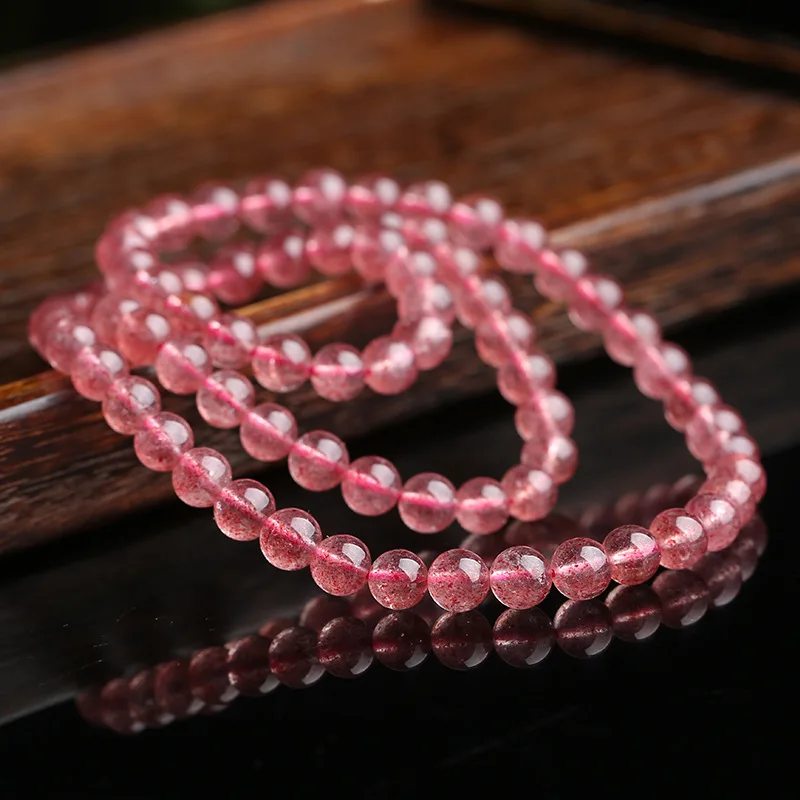 Natural Strawberry Crystal Bracelet 6mm 7mm Three Circles Around Hands Women's Yoga Meditation Prayer Jewelry Bracelets A0096
Natural Strawberry Crystal Bracelet 6mm 7mm Three Circles Around Hands Women's Yoga Meditation Prayer Jewelry Bracelets A0096