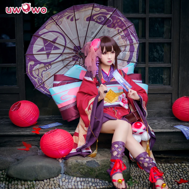 Onmyoji кимоно Кагура костюм для косплея дзюдо японское платье сексуальная женская
