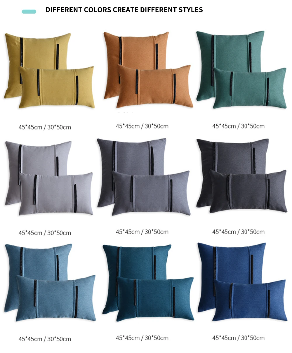 45x45cm/30x50cm Cotton Linen Pillowcase Solid Color Waist Cushion Cover for Home High Quality Sofa Decoration Throw Pillow case
45x45cm/30x50cm Cotton Linen Pillowcase Solid Color Waist Cushion Cover for Home High Quality Sofa Decoration Throw Pillow case