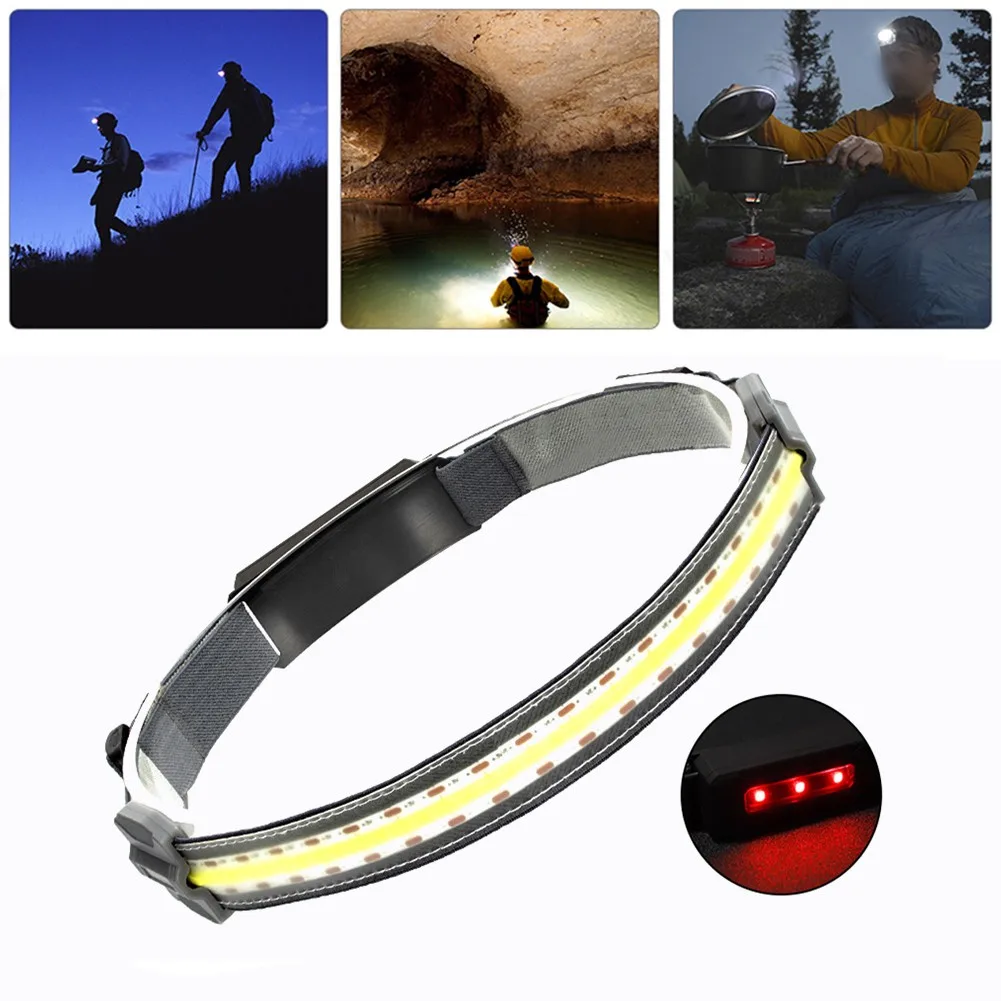 COB Soft Light Headlamp Headlight Torch Flashlight Work Light Bar Head Band Lamp USB Lead Light 4*6*10.5cm Range 200-500 Meters
COB Soft Light Headlamp Headlight Torch Flashlight Work Light Bar Head Band Lamp USB Lead Light 4*6*10.5cm Range 200-500 Meters