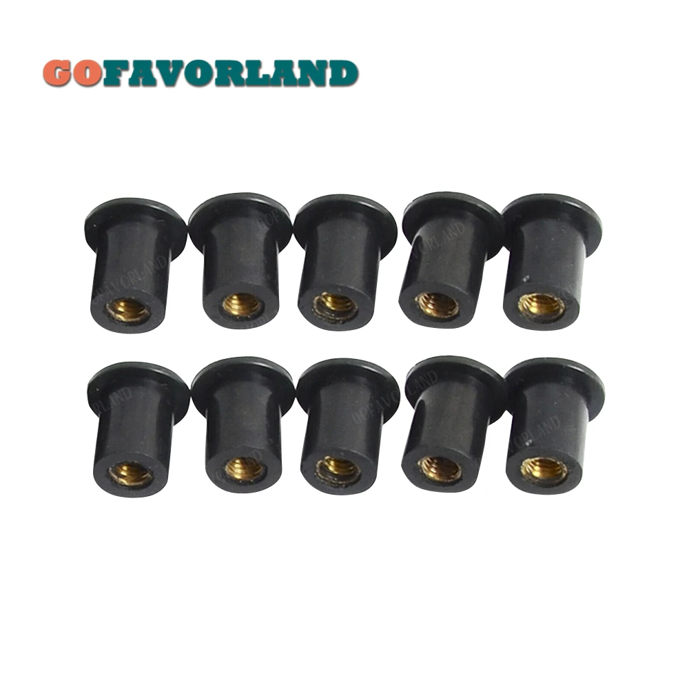 100Pcs Rubber Well Nut Brass Wellnut For Motorcycle Bike Windscreen Fairing M5 5mm 3/8"
100Pcs Rubber Well Nut Brass Wellnut For Motorcycle Bike Windscreen Fairing M5 5mm 3/8"