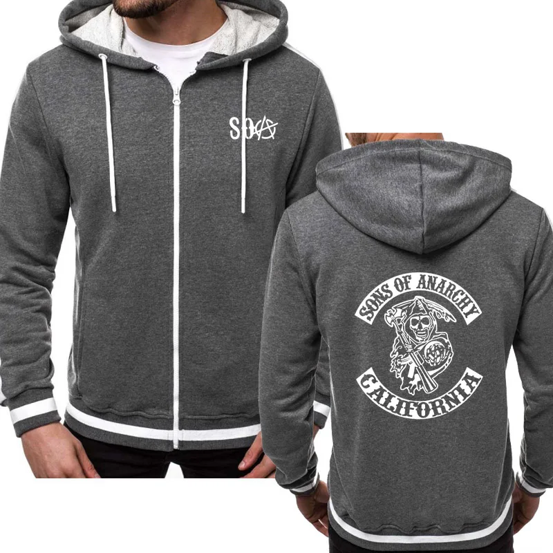 2021 Hoodies Men SOA Sons of anarchy the child Sweatshirt SAMCRO Streetwear Zipper Jacket Men Fleece Sportswear Male Hoody
2021 Hoodies Men SOA Sons of anarchy the child Sweatshirt SAMCRO Streetwear Zipper Jacket Men Fleece Sportswear Male Hoody