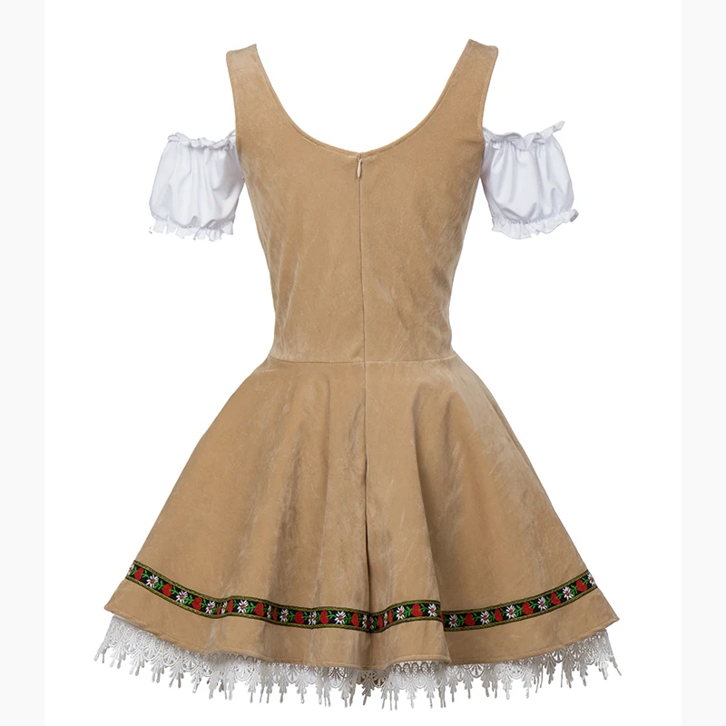 Khaki Oktoberfest Beer Girl Maid Costume Wench Germany Tradition Bavarian Dirndl Fancy Dress Deguisement Halloween Costume Women
Khaki Oktoberfest Beer Girl Maid Costume Wench Germany Tradition Bavarian Dirndl Fancy Dress Deguisement Halloween Costume Women