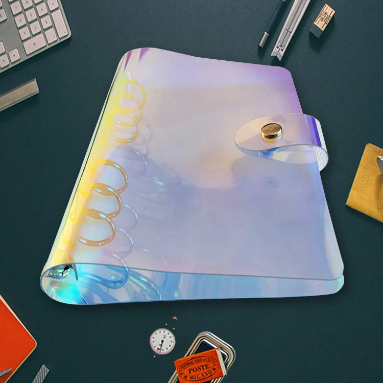 80 Sheets Transparent Laser PVC Loose Leaf Journal Notebook 6 Ring Hyun Color Binder Budget Planner Agenda 2020 2021 Español
80 Sheets Transparent Laser PVC Loose Leaf Journal Notebook 6 Ring Hyun Color Binder Budget Planner Agenda 2020 2021 Español