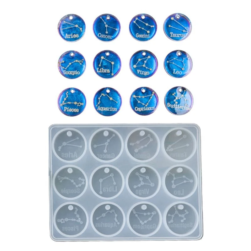 Constellation Pendant Silicone Mold Resin Epoxy Molds DIY Making Crafts Keychain Necklace Pendant Birthday Jewelry Accessories
Constellation Pendant Silicone Mold Resin Epoxy Molds DIY Making Crafts Keychain Necklace Pendant Birthday Jewelry Accessories
