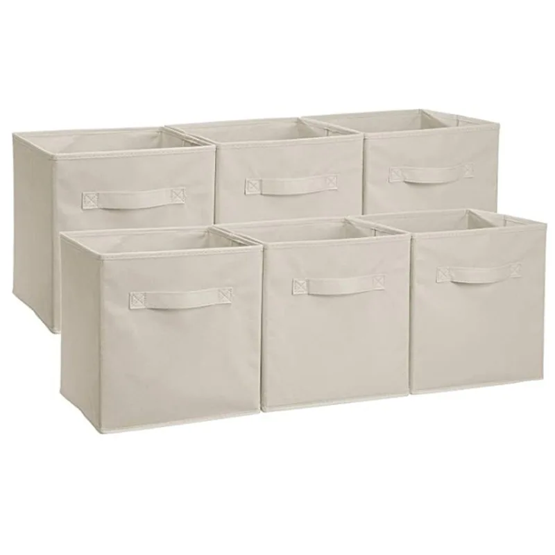 6 Pieces Solid Foldable Clothes Storage Box No Cover Square Storage Box Non-woven Clothing Container Sundries Packing Boxes
6 Pieces Solid Foldable Clothes Storage Box No Cover Square Storage Box Non-woven Clothing Container Sundries Packing Boxes