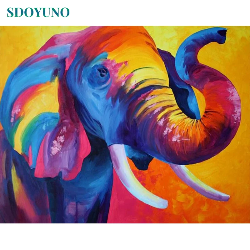 SDOYUNO 60x75cm DIY Oil Painting By Numbers Colorful Elephant Frameless Paint By Numbers On Canvas Animals War Art Home Decor
SDOYUNO 60x75cm DIY Oil Painting By Numbers Colorful Elephant Frameless Paint By Numbers On Canvas Animals War Art Home Decor