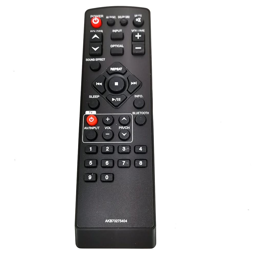 Новый оригинальный пульт дистанционного управления AKB73275404 для звуковой панели LG LSB306 Fernbedienung
Новый оригинальный пульт дистанционного управления AKB73275404 для звуковой панели LG LSB306 Fernbedienung