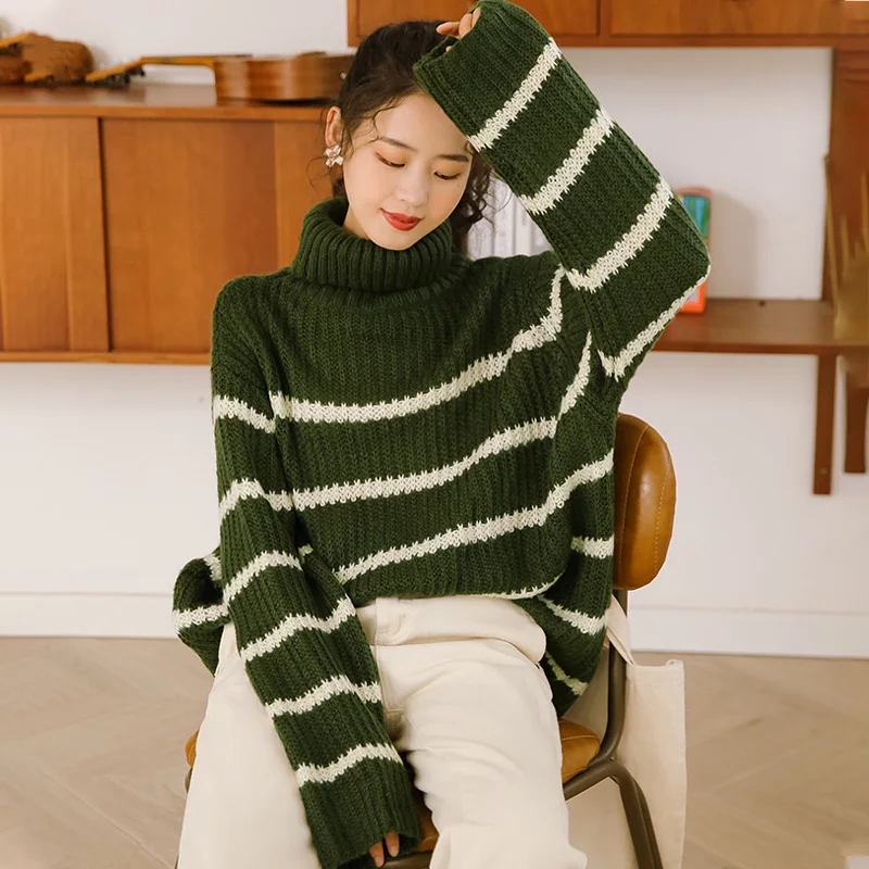 JCHB 2021 High Quality Woman Sweaters Korean Turtleneck Women Long Sleeve Knitted Sweater Autumn Winter Fashion Pull Femme Pph2
JCHB 2021 High Quality Woman Sweaters Korean Turtleneck Women Long Sleeve Knitted Sweater Autumn Winter Fashion Pull Femme Pph2