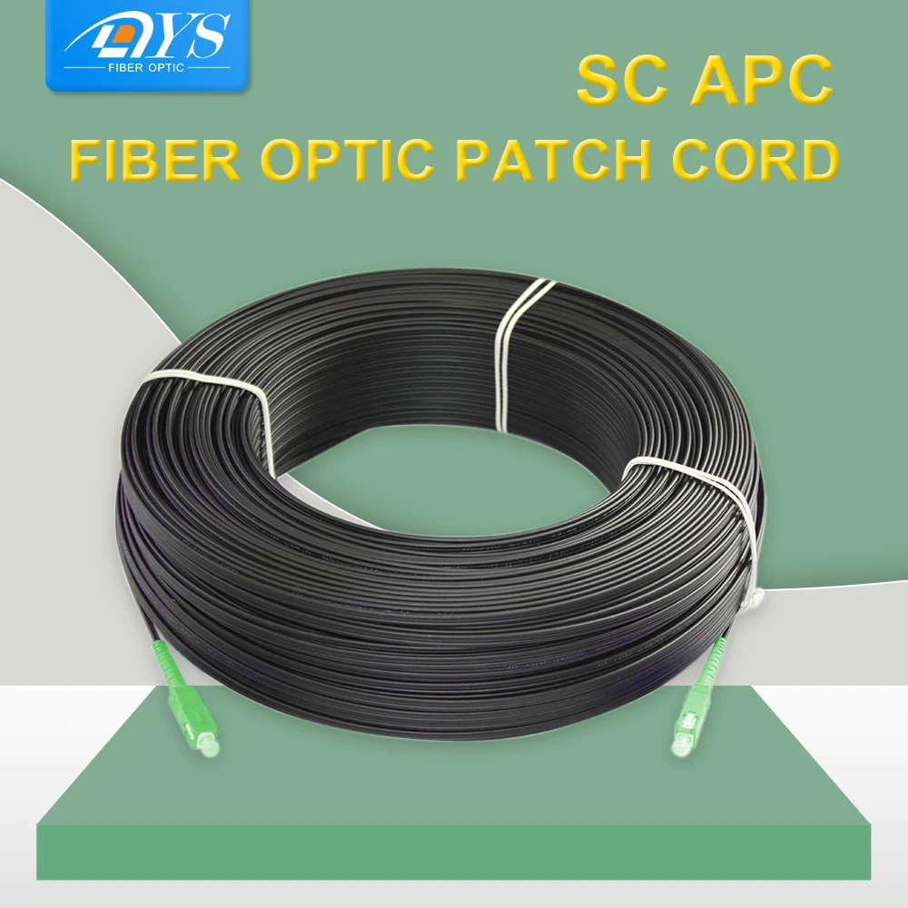 200m SC/APC-SC/APC Fiber Drop Cable Singlemode SM Simplex Outdoor FTTH Patch Cable 1 Core 3 Steel Wire G.657A
200m SC/APC-SC/APC Fiber Drop Cable Singlemode SM Simplex Outdoor FTTH Patch Cable 1 Core 3 Steel Wire G.657A