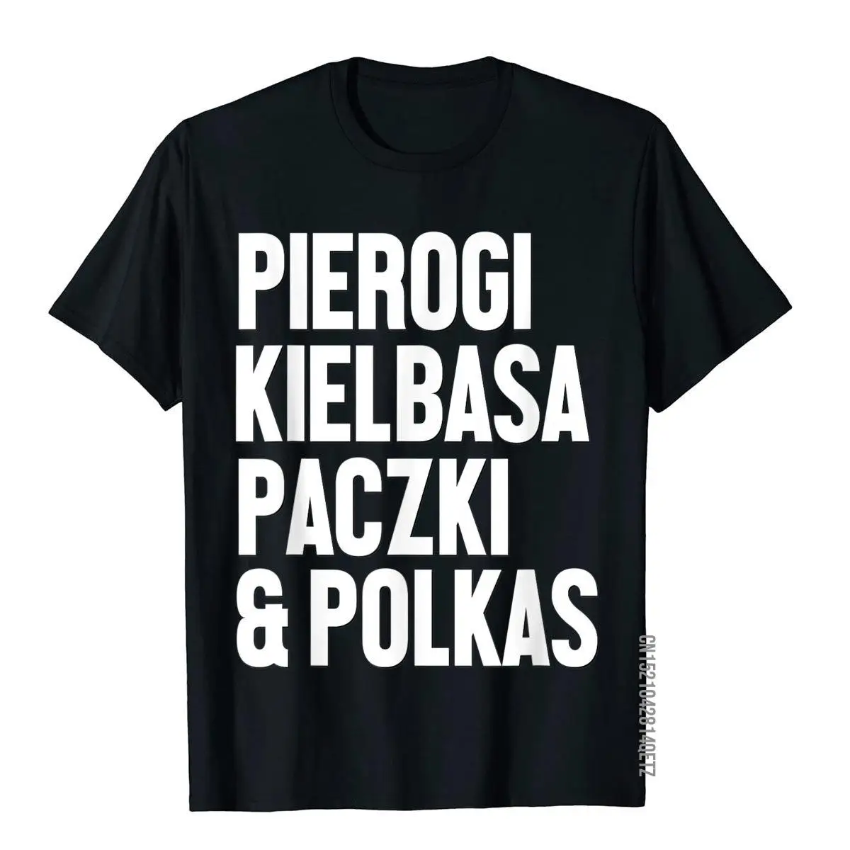 Мужская хлопковая футболка с надписью Pierogi Kielbasa Paczki и Polkas
Мужская хлопковая футболка с надписью Pierogi Kielbasa Paczki и Polkas