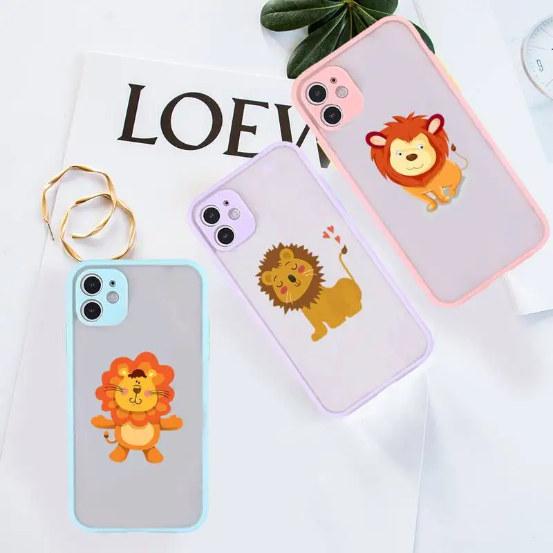 Cute cartoon little lion Phone Case For iPhone 13 12 11 Mini Pro XR XS Max 7 8 Plus X Matte transparent Purple Back Cover
Cute cartoon little lion Phone Case For iPhone 13 12 11 Mini Pro XR XS Max 7 8 Plus X Matte transparent Purple Back Cover