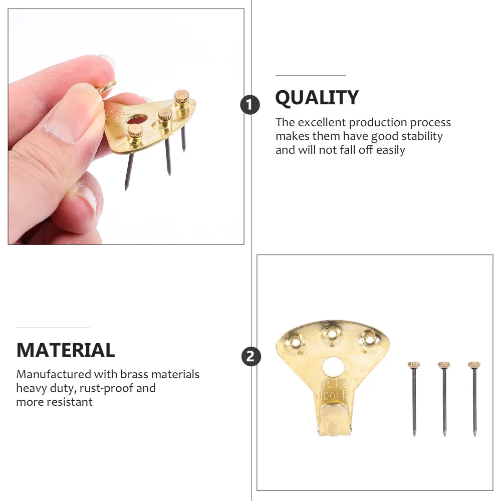 8pcs Photo Frame Hooks Heavy Duty Picture Hangers Frame Hooks with 24pcs Nails 
8pcs Photo Frame Hooks Heavy Duty Picture Hangers Frame Hooks with 24pcs Nails