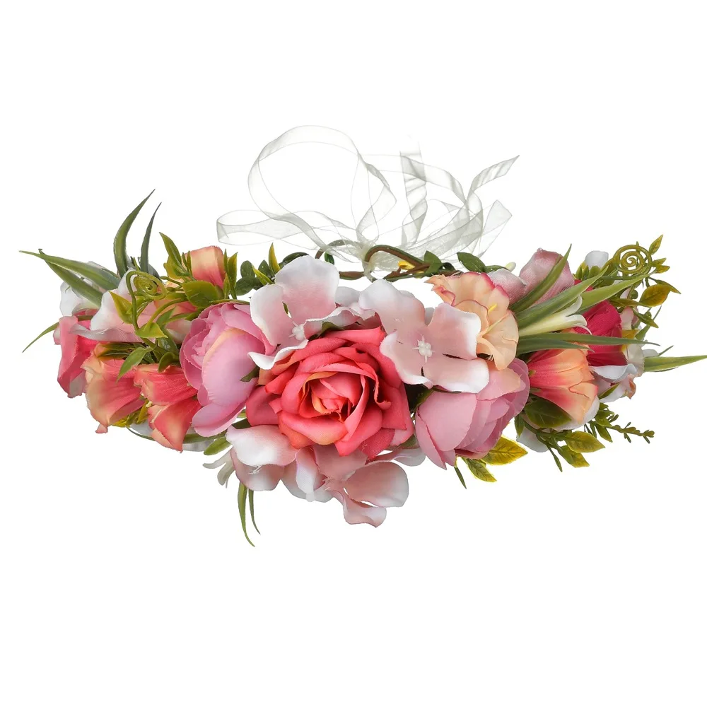 Flower headband women's girl hair accessories wianek na glowe clip wreath couronne fleur diademe couronne mariage flores
Flower headband women's girl hair accessories wianek na glowe clip wreath couronne fleur diademe couronne mariage flores