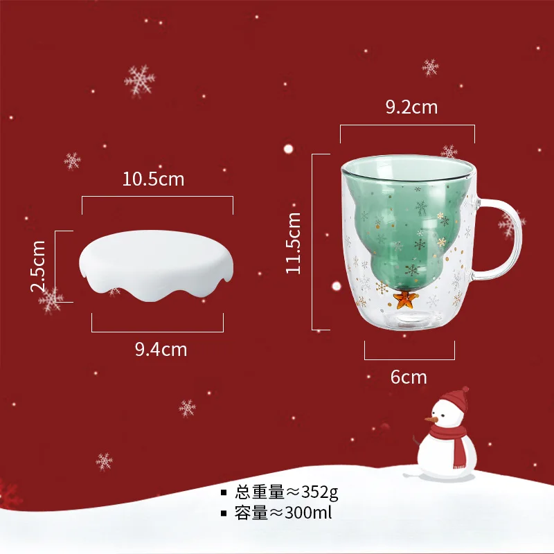 Christmas Gift Double Layer Heat Resistant Glass with Handle Water Cup with Lid Lovely Family Cup Breakfast Cup Coffee Cup
Christmas Gift Double Layer Heat Resistant Glass with Handle Water Cup with Lid Lovely Family Cup Breakfast Cup Coffee Cup