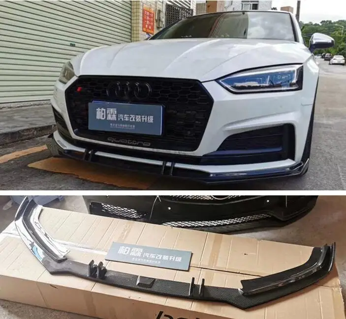 High Quality REAL CARBON FIBER FRONT BUMPER SPOILER LIP SPLITTERS WIND KNFE COVER For Audi A5 S5 2017 2018 2019 2020
High Quality REAL CARBON FIBER FRONT BUMPER SPOILER LIP SPLITTERS WIND KNFE COVER For Audi A5 S5 2017 2018 2019 2020