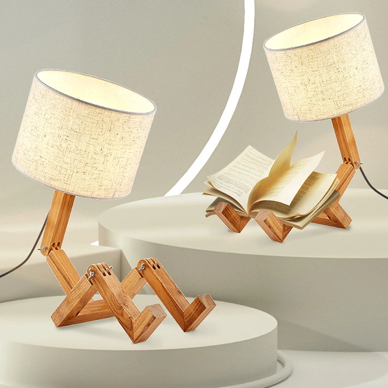 Modern Wooden LED Table Lamp Bedside Desk Lamps Fabric Shade and Wood Base Simple Design Nightlight For Bedroom Home Decoration
Modern Wooden LED Table Lamp Bedside Desk Lamps Fabric Shade and Wood Base Simple Design Nightlight For Bedroom Home Decoration