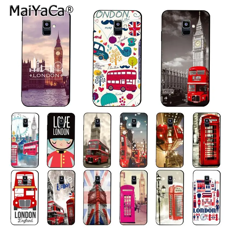 MaiYaCa Лондон автобус Англия телефон Биг Бен Телефон чехол для Samsung Galaxy A7 A8 A6 Plus A750 A9