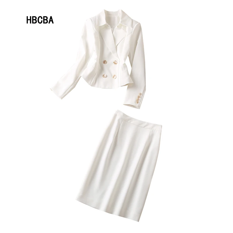 HBCBA Europe Station 2021Autumn Fashion Show New High-end Professional Women's White Skirt Slim Suit
HBCBA Europe Station 2021Autumn Fashion Show New High-end Professional Women's White Skirt Slim Suit