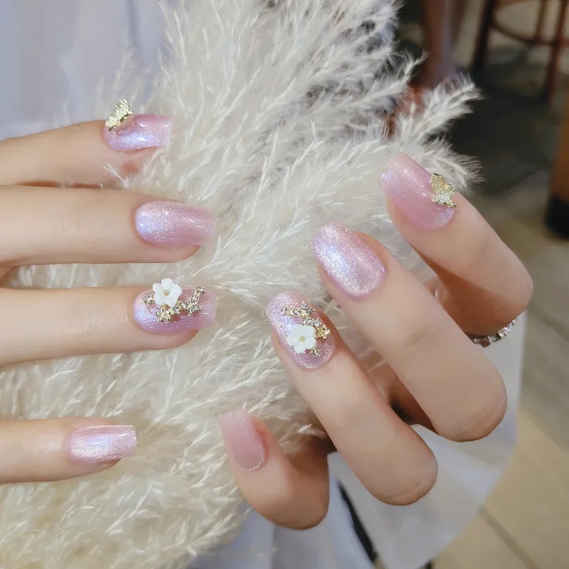 24pcs False Round Floral Nail Patch Glue Type Removable Mid Length Paragraph Fashion Manicure Save Time False Nail Patch
24pcs False Round Floral Nail Patch Glue Type Removable Mid Length Paragraph Fashion Manicure Save Time False Nail Patch