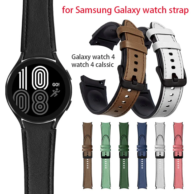 New Band for Samsung Watch 4 44mm Leather Strap for Samsung Watch 4 Calssic 42mm 46mm 40mm Bracelet Sport Wristband Accessories
New Band for Samsung Watch 4 44mm Leather Strap for Samsung Watch 4 Calssic 42mm 46mm 40mm Bracelet Sport Wristband Accessories