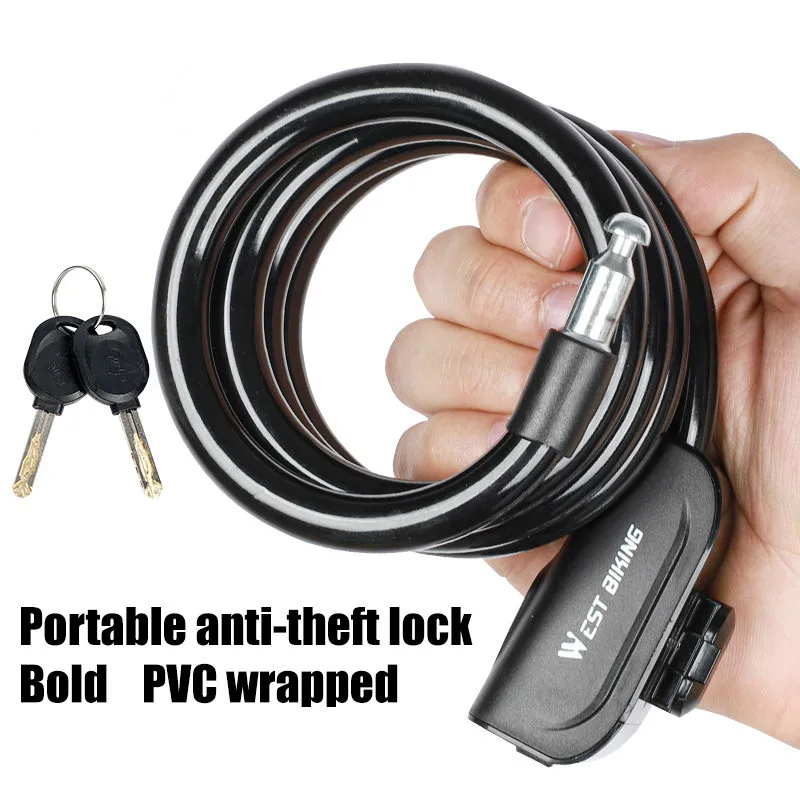 Bicycle Portable Thicken Bold Cable Lock Portable Anti-theft Mountain Bike Cable Lock Riding Equipment Bicycle Accessories
Bicycle Portable Thicken Bold Cable Lock Portable Anti-theft Mountain Bike Cable Lock Riding Equipment Bicycle Accessories
