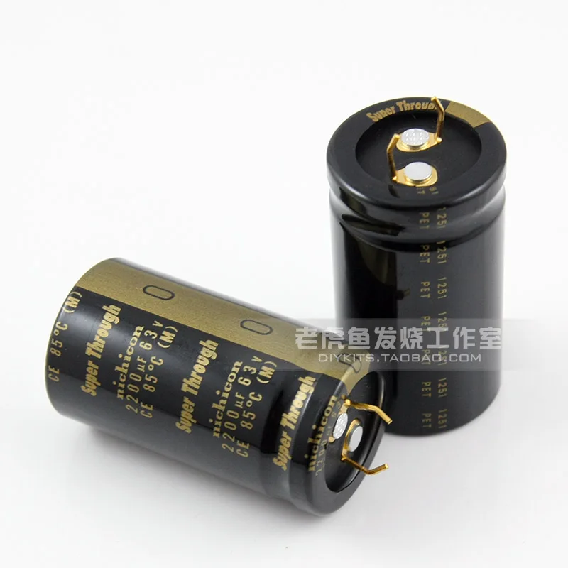 2 шт./4 шт. 2200 мкФ 63V KG Super Through электролитический конденсатор фирмы Nichicon|Усилители