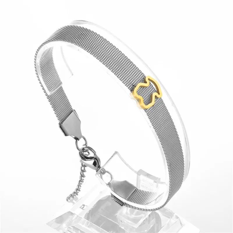 

bear bracelet bangle hot sell Stainless Steel Bear jewelry trendy jewelry bracelet bangle for best people nice sharp cool style