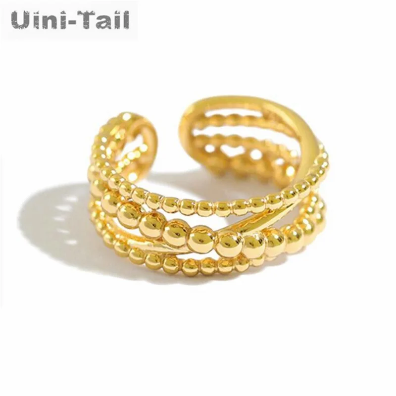 Uini Tail new design hot sale 925 sterling silver braided winding twist open ring simple personality multi-layer cross jewelry 
Uini Tail new design hot sale 925 sterling silver braided winding twist open ring simple personality multi-layer cross jewelry