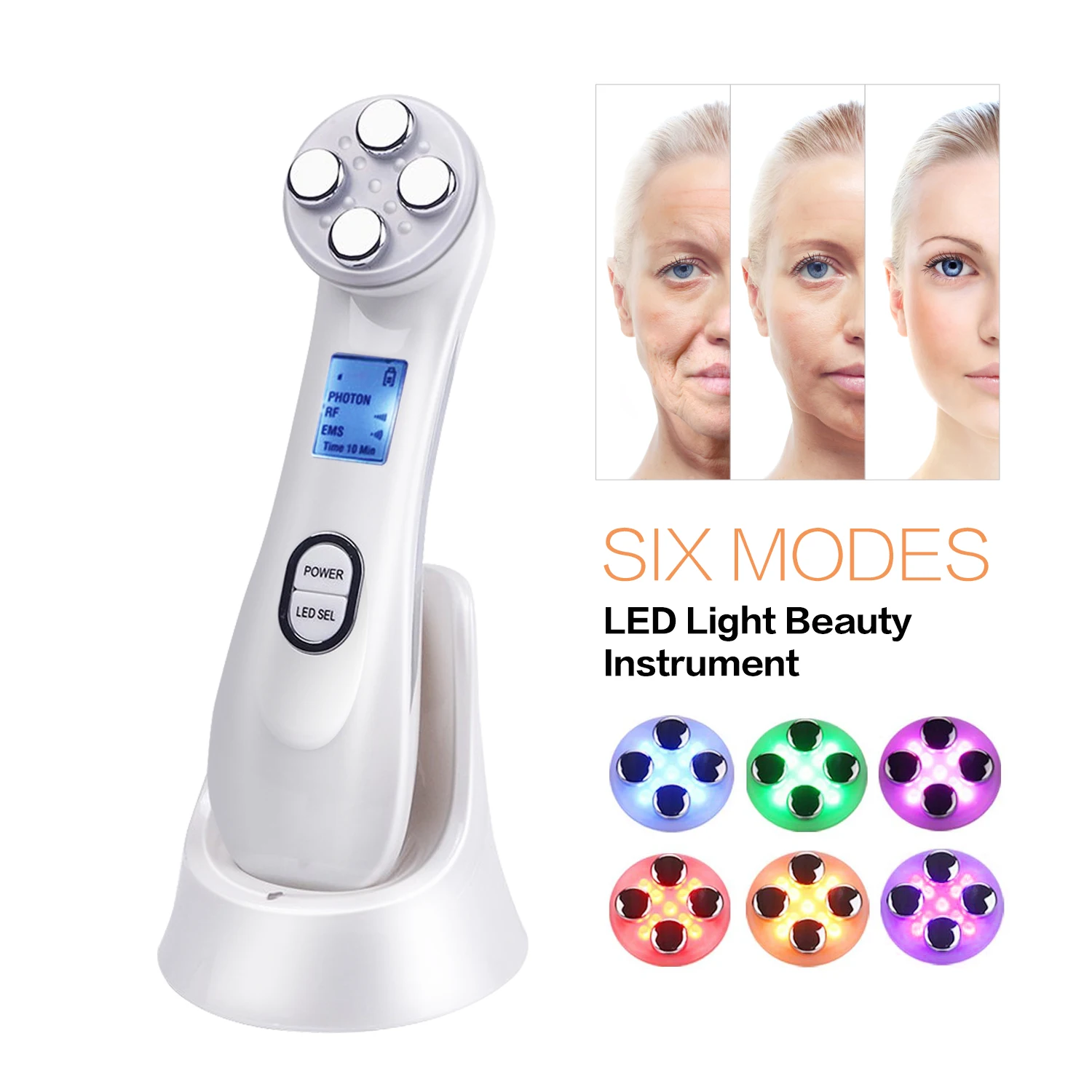 5 In 1 Facial LED Photon Micro Mesotherapy EMS Skin Rejuvenation Face Tightening Anti Wrinkle RF Beauty Machine Skin Massager
5 In 1 Facial LED Photon Micro Mesotherapy EMS Skin Rejuvenation Face Tightening Anti Wrinkle RF Beauty Machine Skin Massager