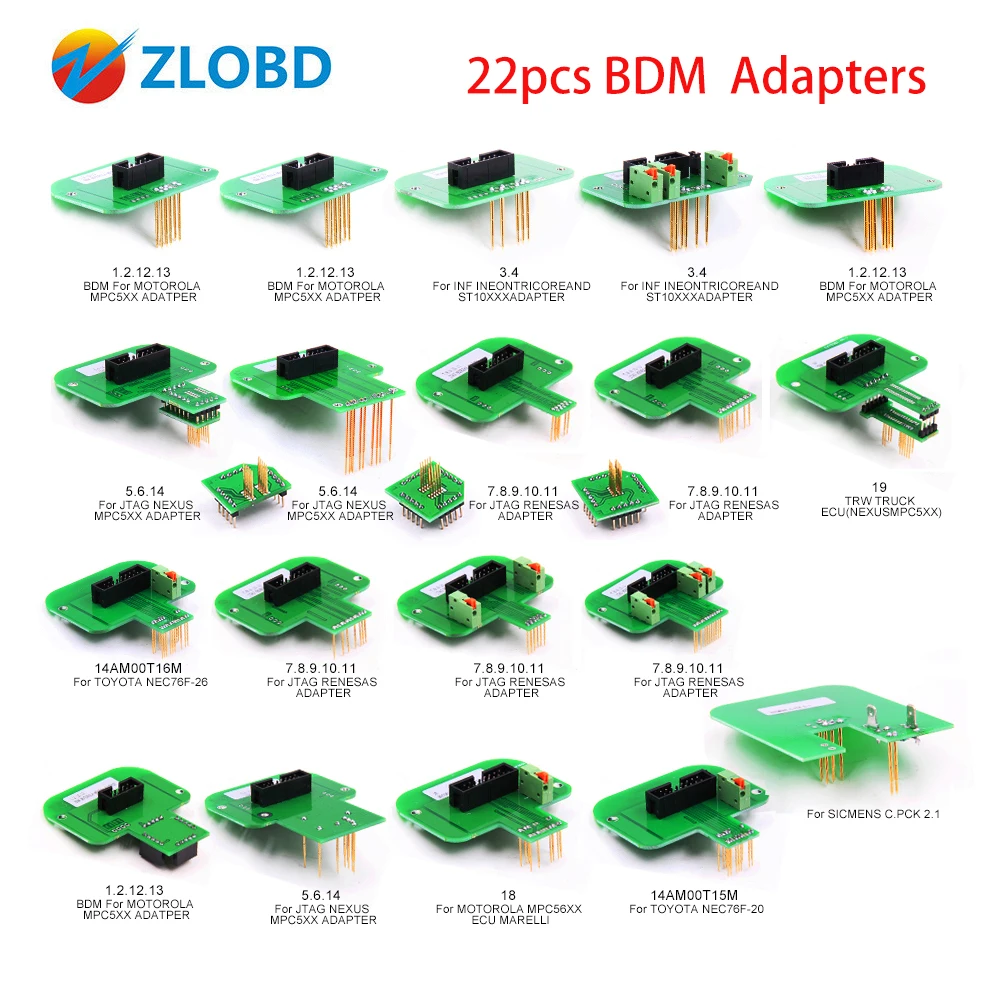 Рамка BDM с адаптерами подходит для программатора BDM100/Рама CMD bdm как и рамка FGTECH LED
