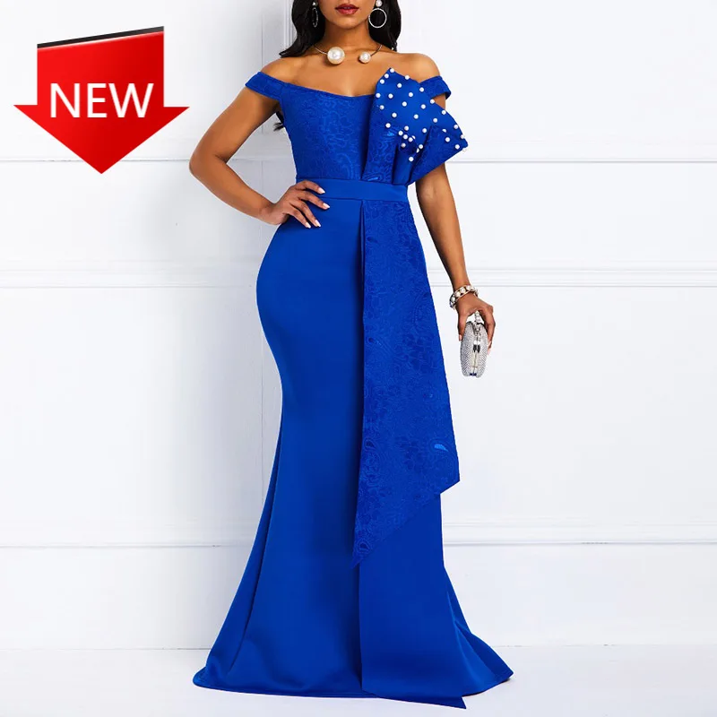 African Ladies Mermaid Beaded Lace Wedding Evening Party Maxi Dresses 2021 New Year Clothes Bodycon Sexy Women Dress Elegant
African Ladies Mermaid Beaded Lace Wedding Evening Party Maxi Dresses 2021 New Year Clothes Bodycon Sexy Women Dress Elegant