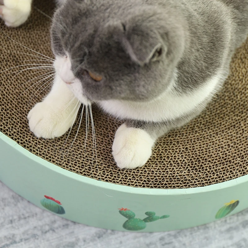 Corrugated Cardboard Catnip Scratcher Board Nail Scraper Mat Kitten Bed Toy
Corrugated Cardboard Catnip Scratcher Board Nail Scraper Mat Kitten Bed Toy