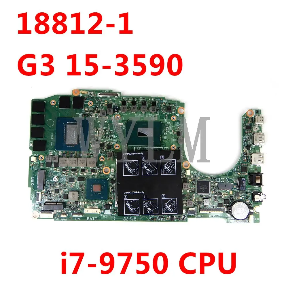 0FMG64 18812-1 i7-9750 CPU N18E-GO-A1 системная плата для DELL G3 15-3590 Материнская плата ноутбука 100% протестирована хорошо
0FMG64 18812-1 i7-9750 CPU N18E-GO-A1 системная плата для DELL G3 15-3590 Материнская плата ноутбука 100% протестирована хорошо