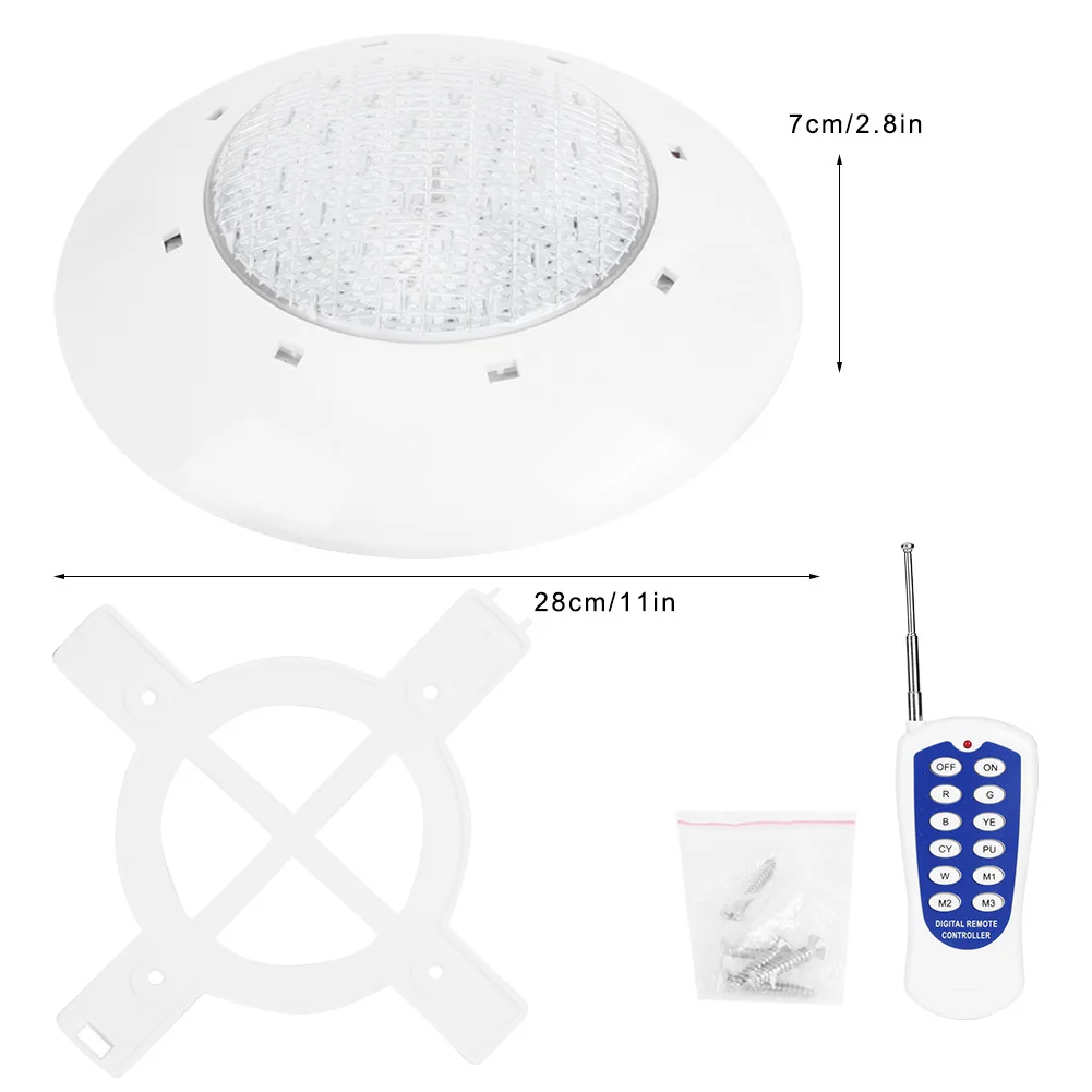 360LED 35W Swimming Pool Wall Light Colorful Remote Control Underwater Lamp Decoration AC12V
360LED 35W Swimming Pool Wall Light Colorful Remote Control Underwater Lamp Decoration AC12V