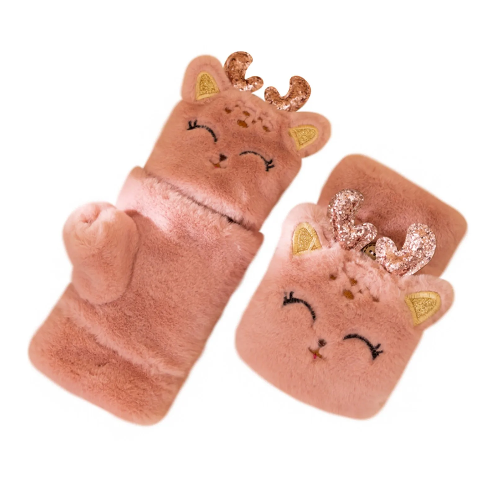 Plush Cartoon Ladies Mittens Half-finger Cute Fingerless Thick Warm Female Gloves Fashion Vintage Warm Flexible Velvet Gloves
Plush Cartoon Ladies Mittens Half-finger Cute Fingerless Thick Warm Female Gloves Fashion Vintage Warm Flexible Velvet Gloves
